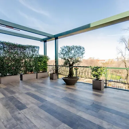 아파트 Anfossi Home, In Porta Romana, Design E Comfort, Con Grande Terrazza Privata, Vista Parco *